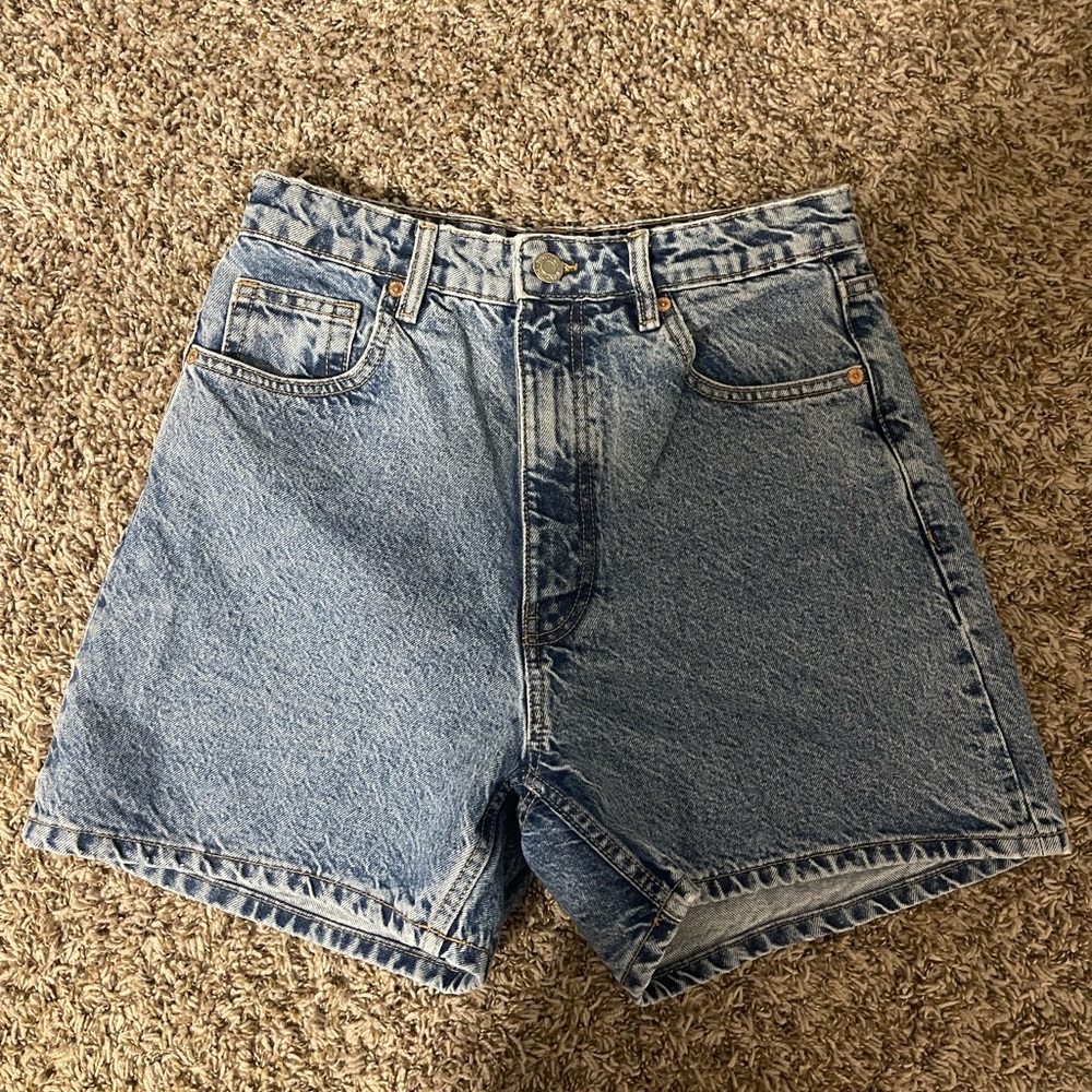 Zara mom denim shorts